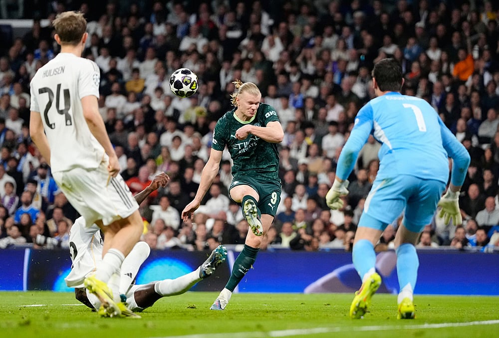 Real Madrid vs Manchester City Champions League soccer-Erling Haaland