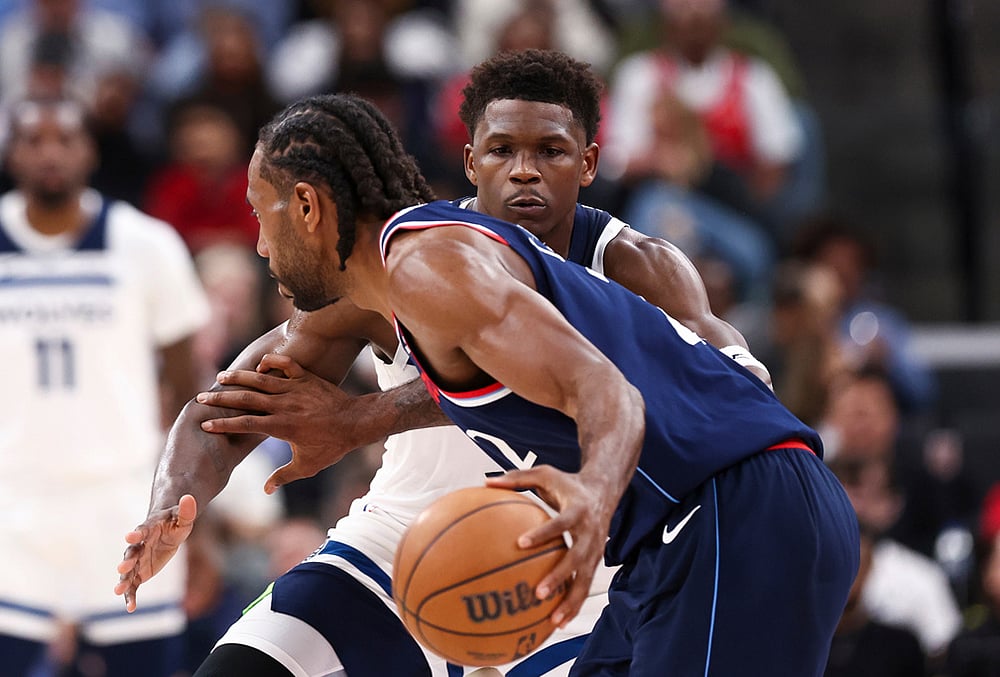 Los Angeles Clippers Vs Minnesota Timberwolves NBA basketball-Anthony Edwards