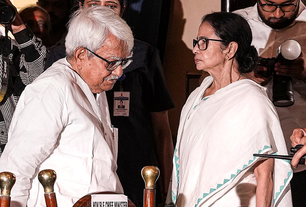 Mamata Banerjee with Biman Bose 
