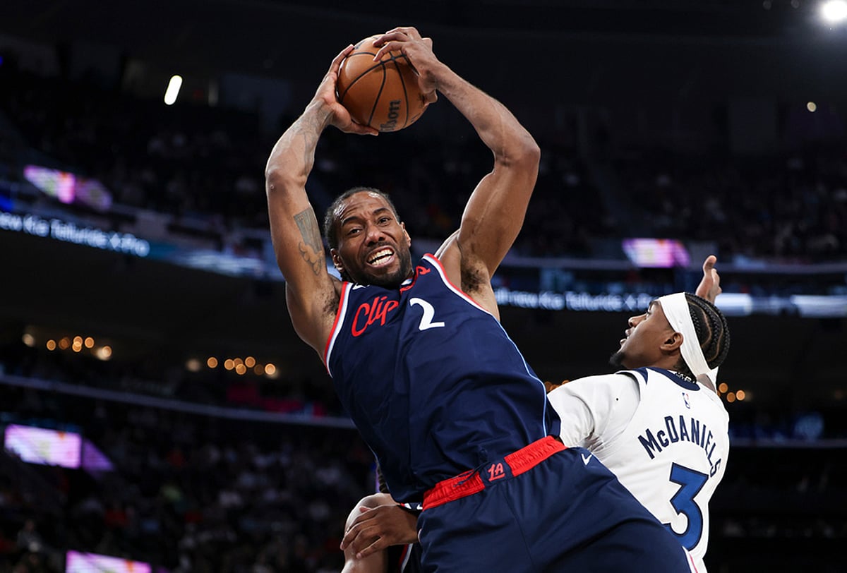 Los Angeles Clippers Vs Minnesota Timberwolves NBA basketball-Kawhi Leonard