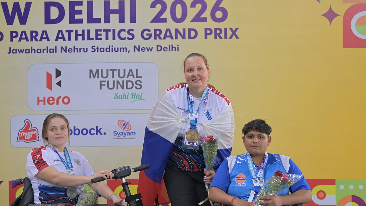 Special Arrangement : Russia’s Galina Lipatnikova won gold in the women’s shot put F33/F34 with a throw of 7.39m, while compatriot Vera Isakova secured silver with a 6.11m effort.