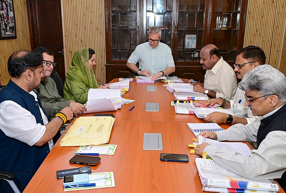 J-K Cabinet meeting in Jammu