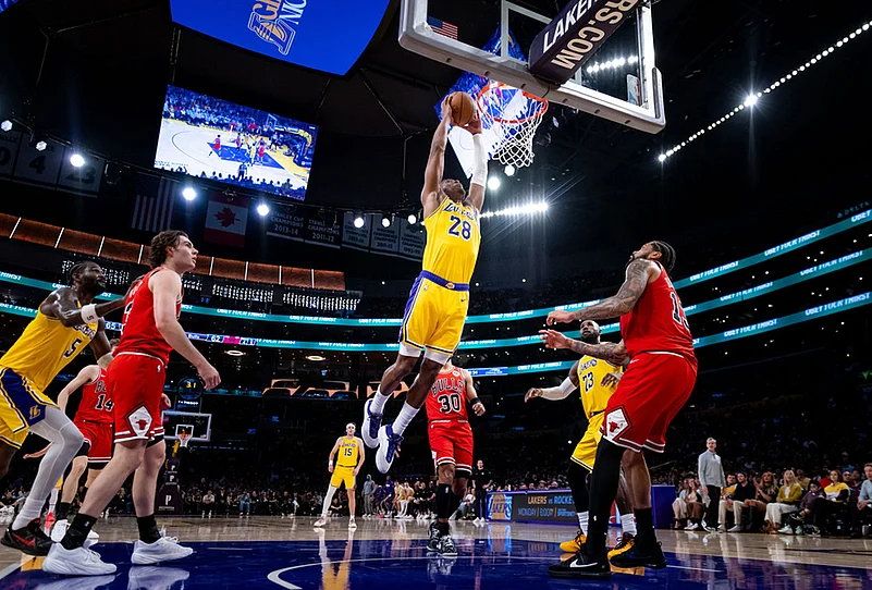 LA Lakers Vs Chicago Bulls NBA basketball-Rui Hachimura