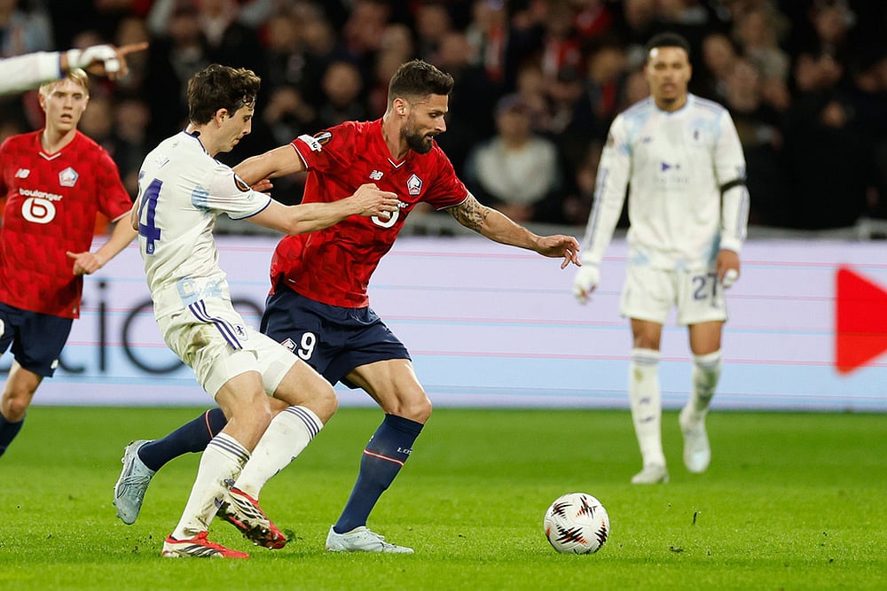 France Europa League Soccer: Aston Villa vs Lille