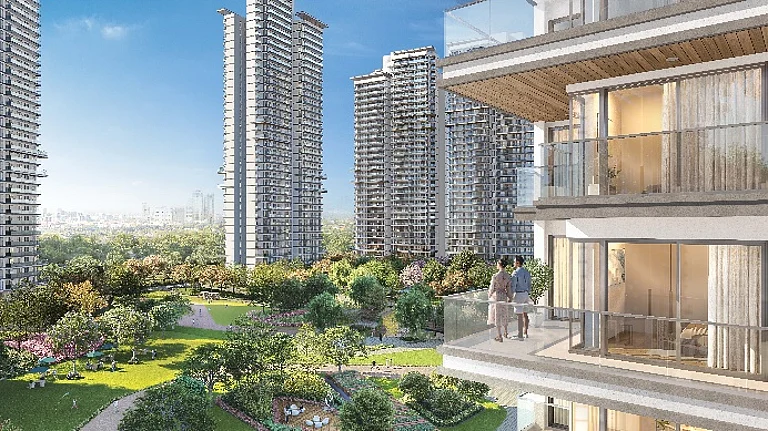 Emaar Serenity Hills high-rise and park view - null