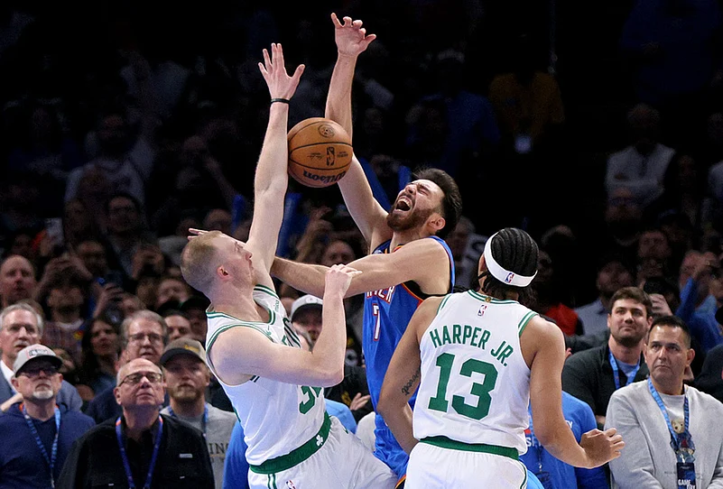 Oklahoma City Thunder Vs Boston Celtics NBA basketball-Sam Hauser