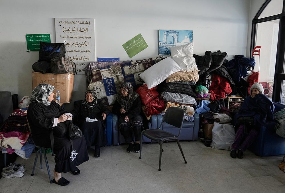 Beirut shelters schools stadiums
