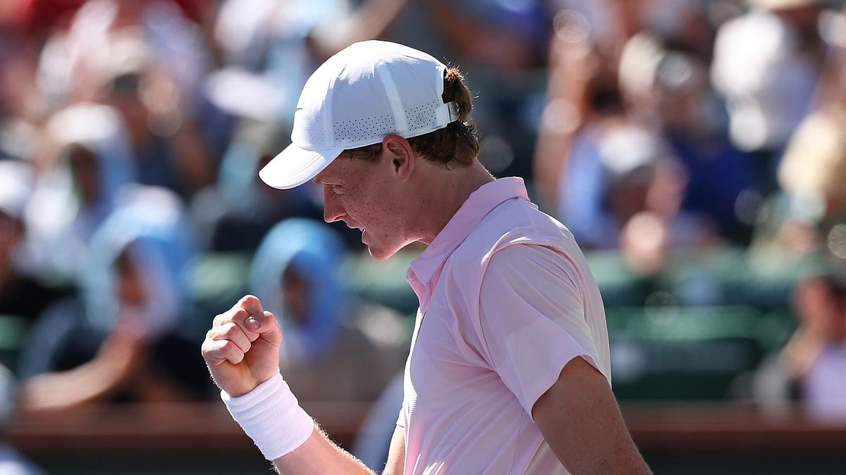janniksin/X : Jannik Sinner in action in the Indian Wells Open 2026 Quarter-Final. 