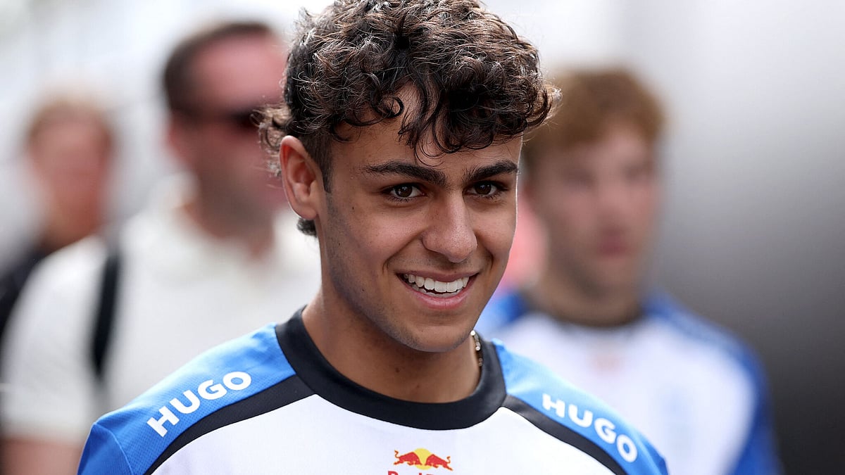 X : The 18-year-old Racing Bulls driver Arvid Lindblad.