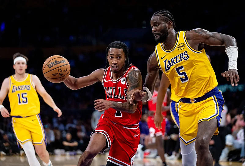 LA Lakers Vs Chicago Bulls NBA basketball-Rob Dillingham