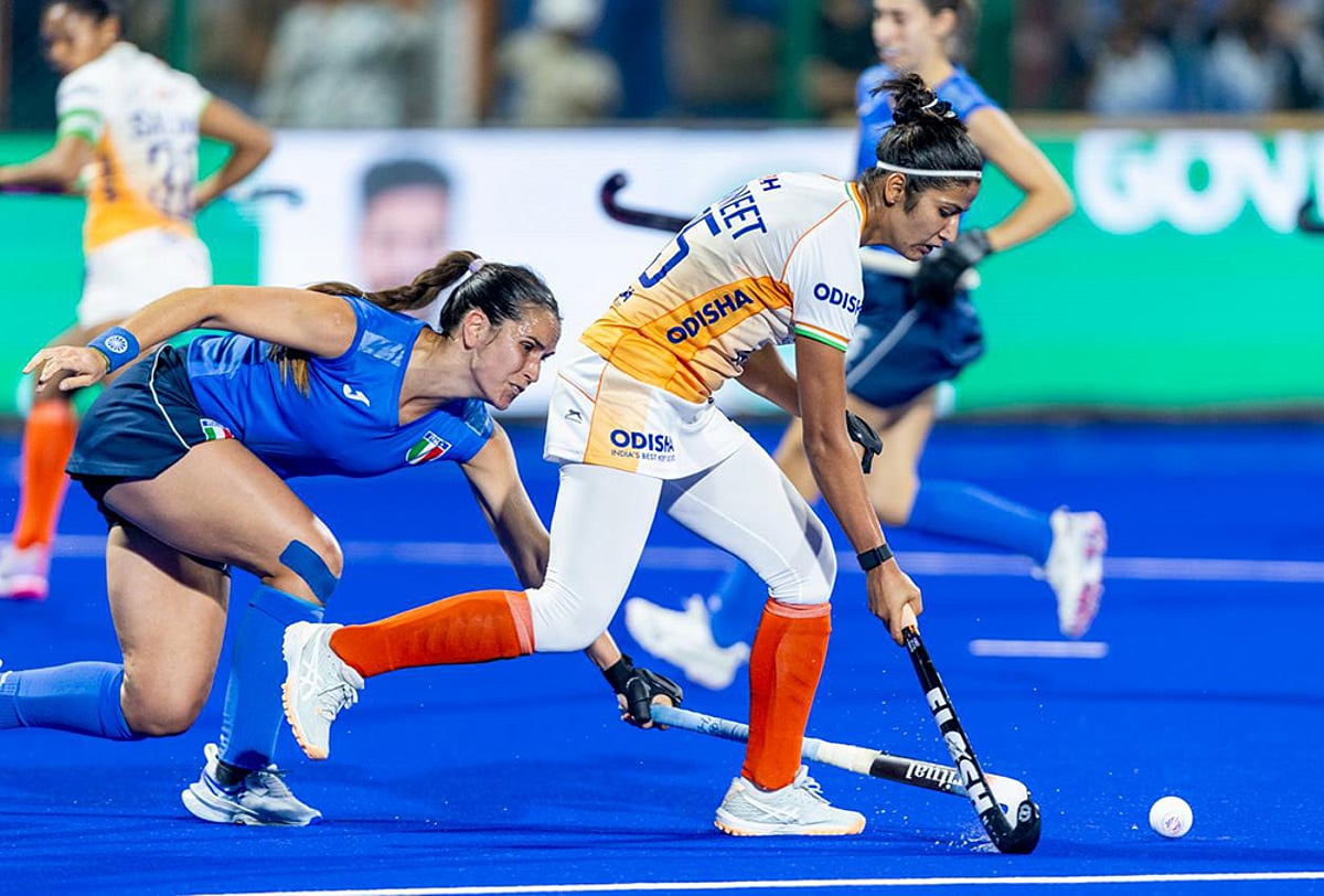 FIH Women's Hockey World Cup Qualifiers India vs Italy-Navneet Kaur