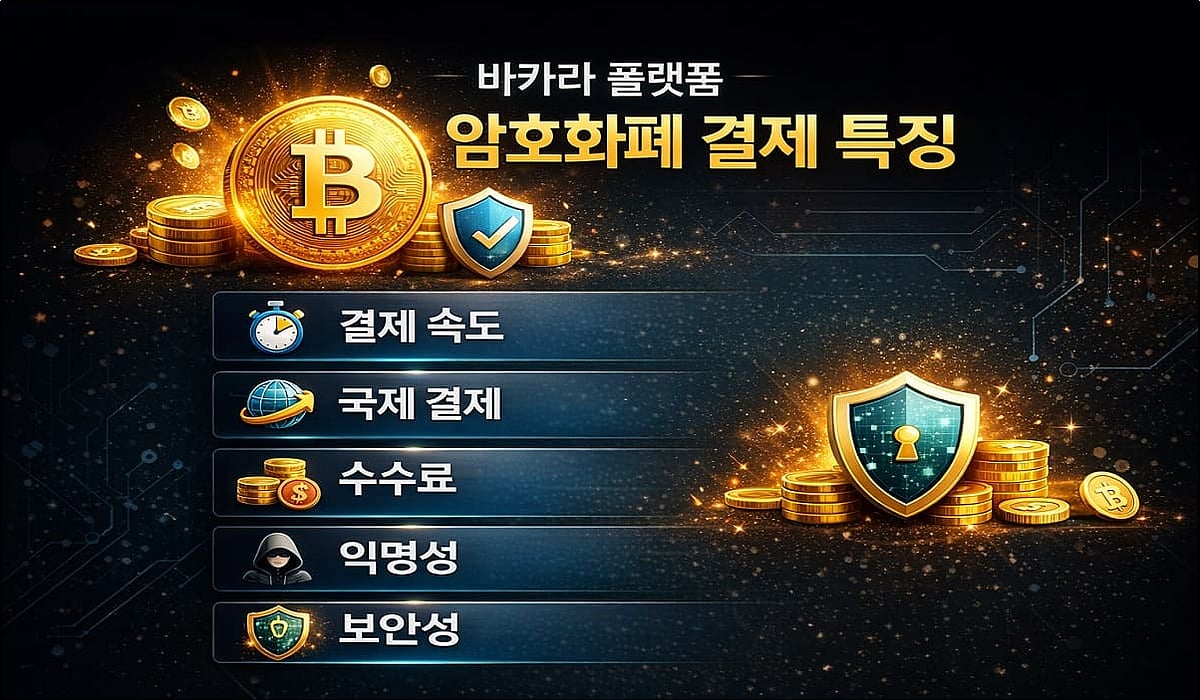 바카라 플랫폼의 암호화폐 결제 지원 구조