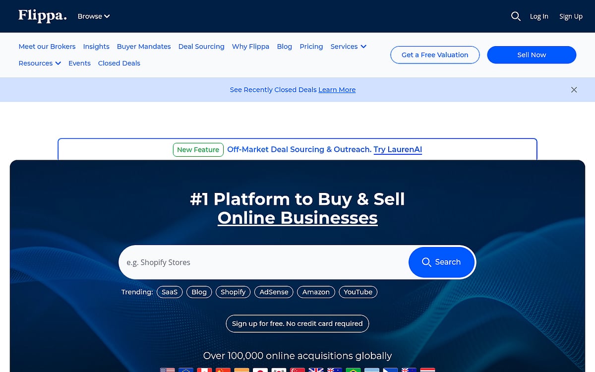 Flippa website
