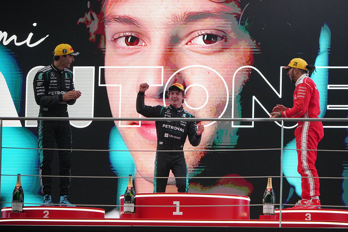Chinese Grand Prix Winner Andrea Kimi Antonelli