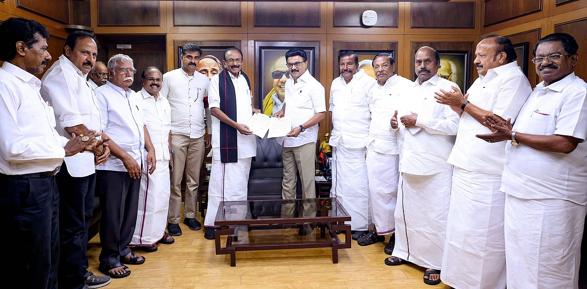 Imgao/ ANI News : DMK President and Tamil Nadu Chief Minister M.K. Stalin and MDMK General Secretary Vaiko during a meeting for the 2026 Tamil Nadu Legislative Assembly General Election Chennai, Mar 11 (ANI): DMK President and Tamil Nadu Chief Minister M.K. Stalin and MDMK General Secretary Vaiko during a meeting for the 2026 Tamil Nadu Legislative Assembly General Election, in Chennai on Wednesday. 