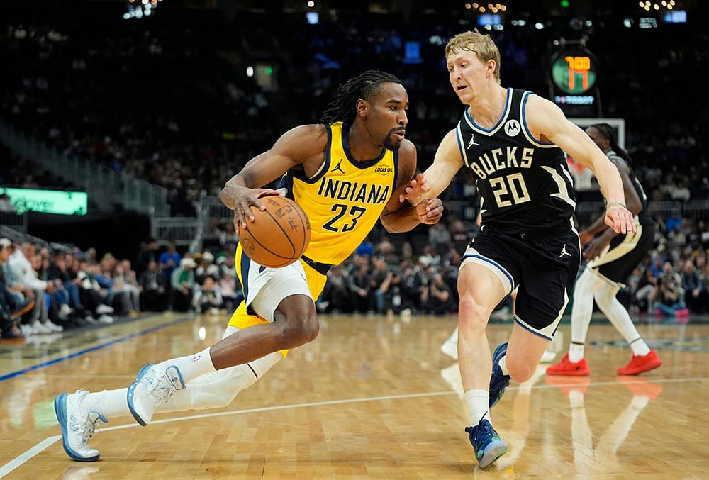 Milwaukee Bucks Vs Indiana Pacers NBA game-Aaron Nesmith