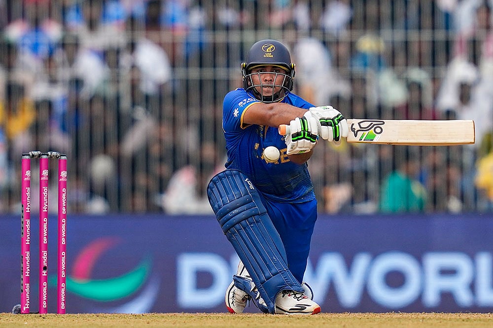 Best Batting action from the ICC Mens T20 World Cup Alishan Sharafu