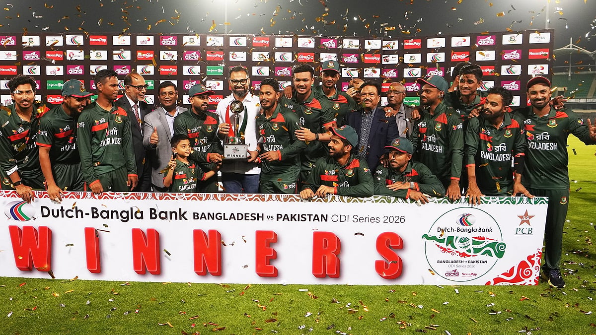 Bangladesh defeated Pakistan by 11 runs in the third ODI on Sunday. - X/@BCBtigers