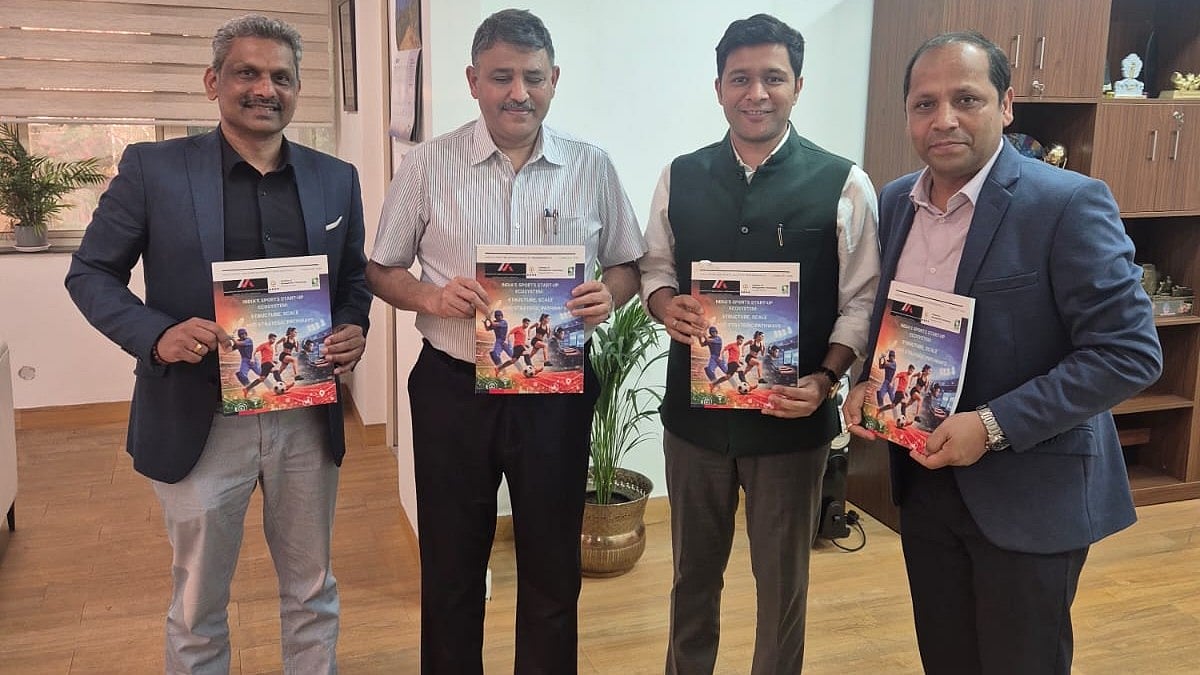 India’s Sports Startup Ecosystem Report Unveiled By Sports Secretary Hari Ranjan Rao - File