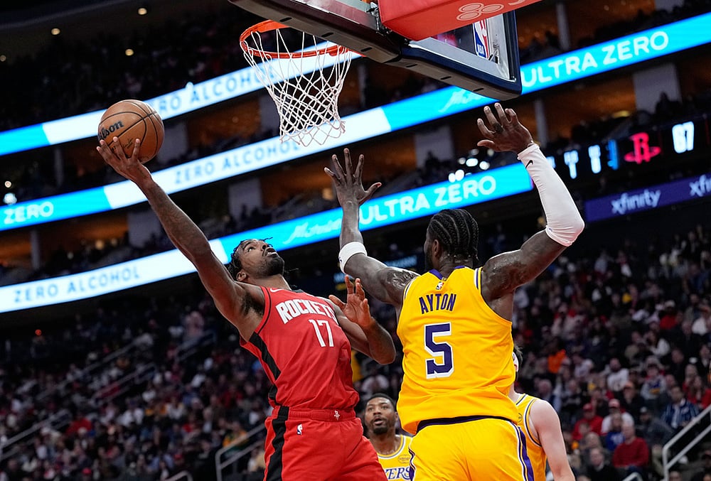 Houston Rockets Vs Los Angeles Lakers NBA basketball-Tari Eason