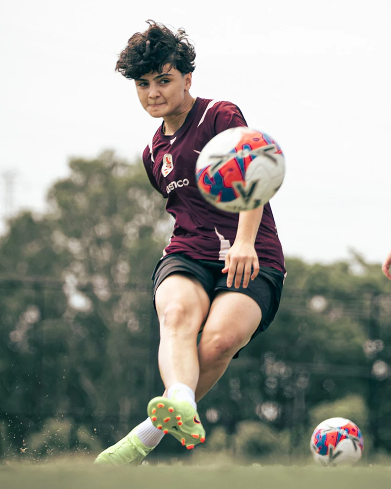 Iranian Women Footballers Train With Brisbane Roar -Fatemeh Pasandideh