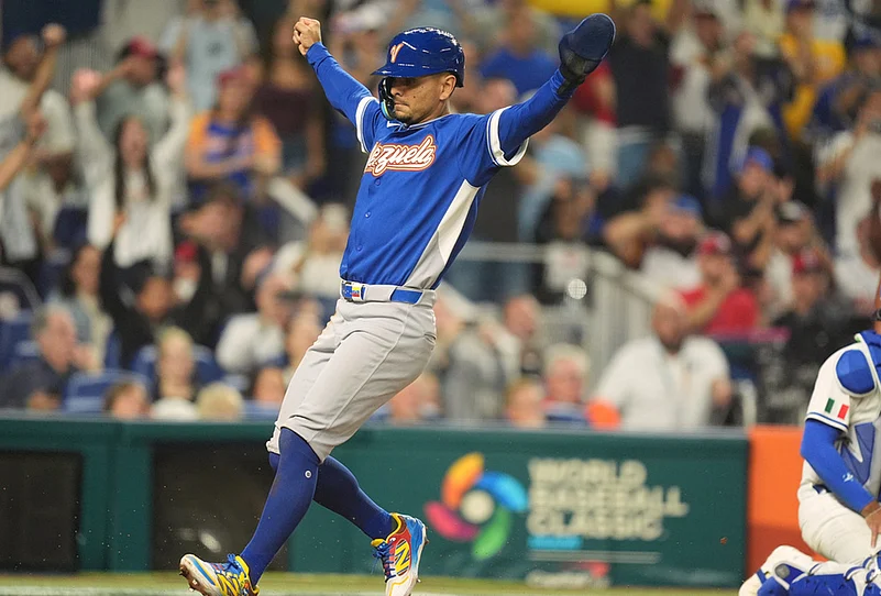 WBC Venezuela vs Italy World Baseball Classic game-Andres Gimenez
