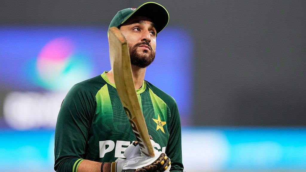 AP : Mehidy Hasan Miraz ran Salman Agha out at the non-striker’s end during the second Bangladesh vs Pakistan ODI.