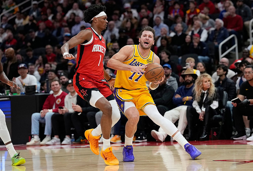 Houston Rockets Vs Los Angeles Lakers NBA basketball-Luka Doncic