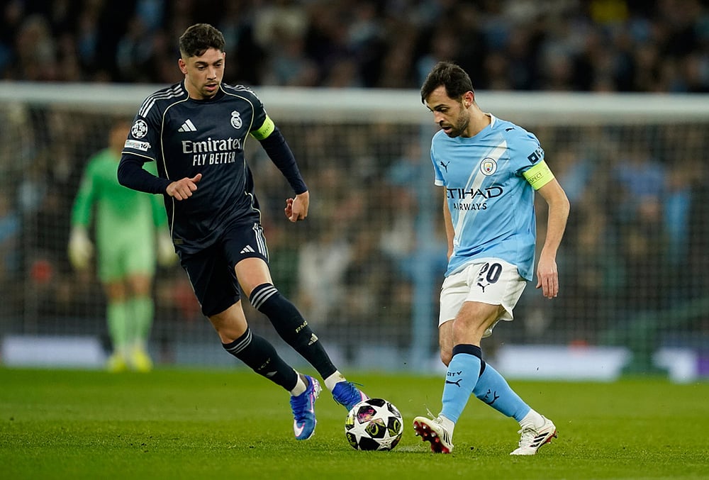 Manchester City vs Real Madrid Champions League soccer-Bernardo Silva