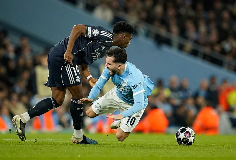 Manchester City vs Real Madrid Champions League soccer-Aurelien Tchouameni