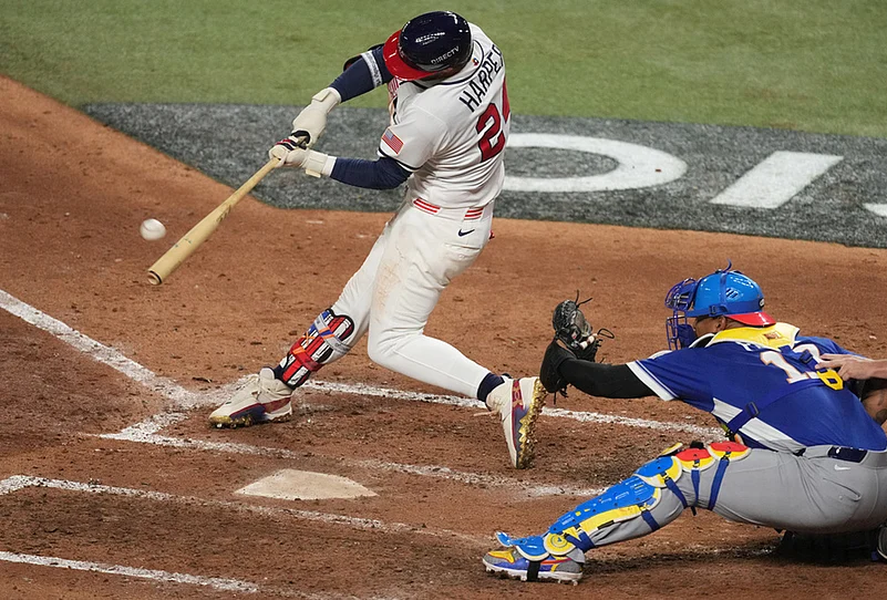 WBC 2026 Venezuela Vs USA World Baseball Classic final match-Bryce Harper