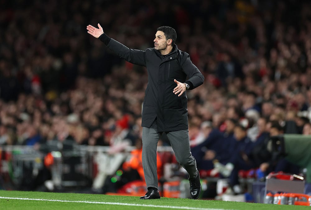 Arsenal vs Bayer Leverkusen Champions League soccer-Mikel Arteta