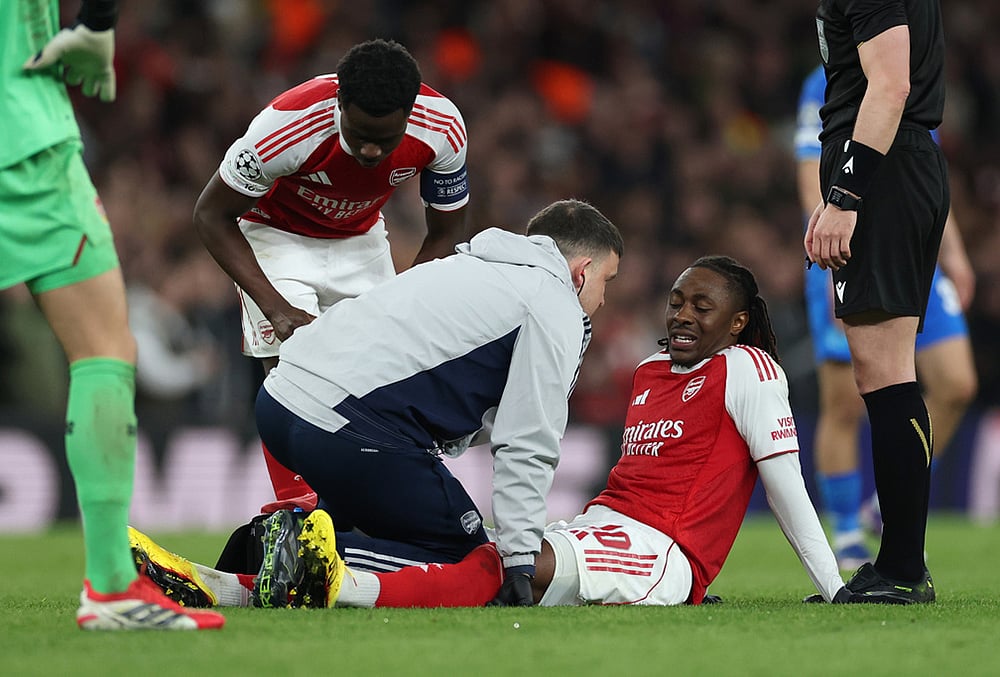 Arsenal vs Bayer Leverkusen Champions League soccer-Eberechi Eze