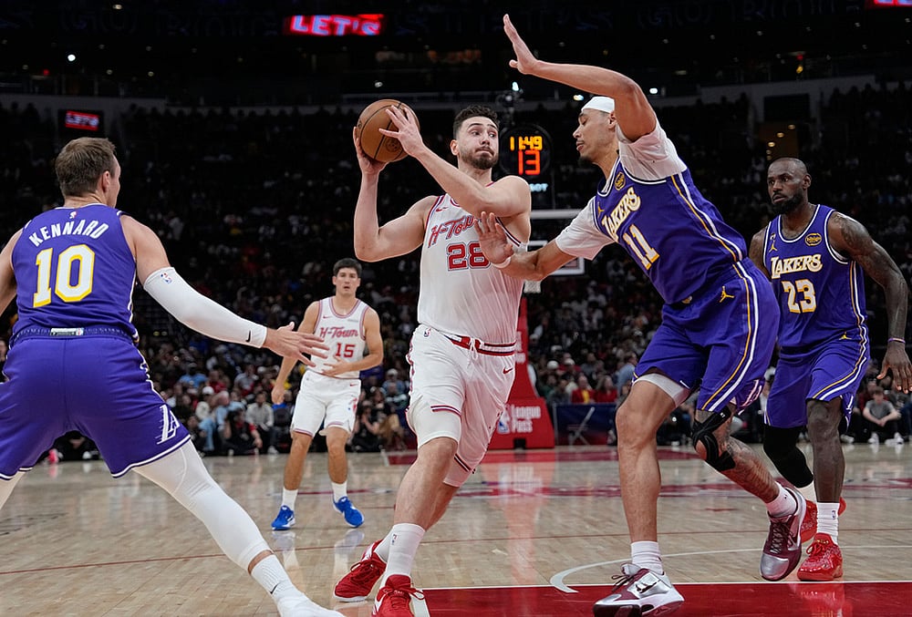 Houston Rockets Vs Los Angeles Lakers NBA basketball-Alperen Sengun