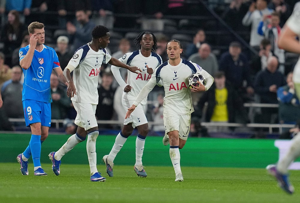 Tottenham vs Atletico Madrid Champions League Soccer-Xavi Simons