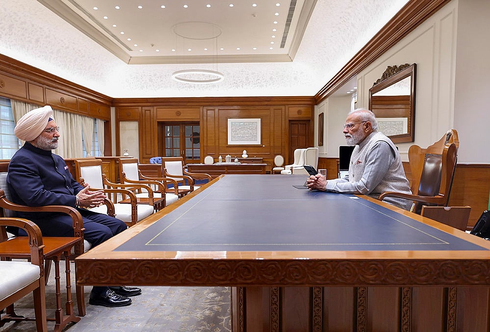 PM Modi meets Taranjit Singh Sandhu