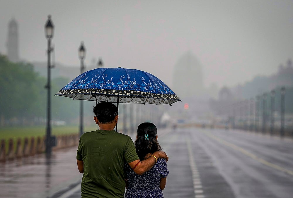 Rainfall in Delhi - Representative image
 - | Photo: PTI/Atul Yadav