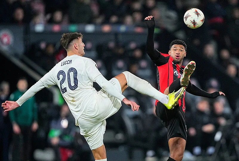 FC Midtjylland vs Nottingham Forest Europa League soccer-Pedro Bravo