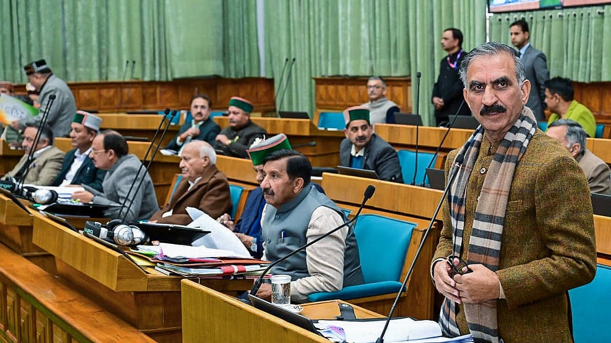 Photo: IMAGO / ANI News : Himachal Pradesh Chief Minister Sukhvinder Singh Sukhu speaks in the state legislative assembly during the budget session.