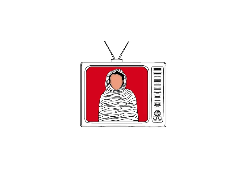 The attack on Malala captured the political and media's imagination because it encapsulated in one stroke the humanitarian and feminist message of the US "war on terror." - Artwork By Anupriya