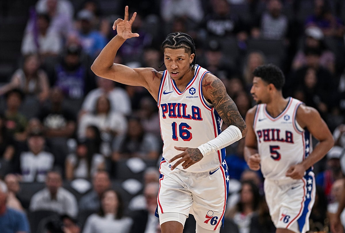 Sacramento Kings Vs Philadelphia 76ers NBA Basketball game-Marjon Beauchamp
