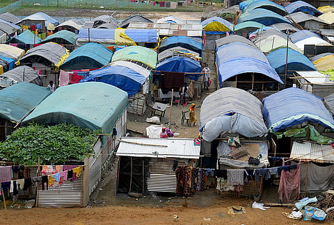 Hasila Beel makeshift camp