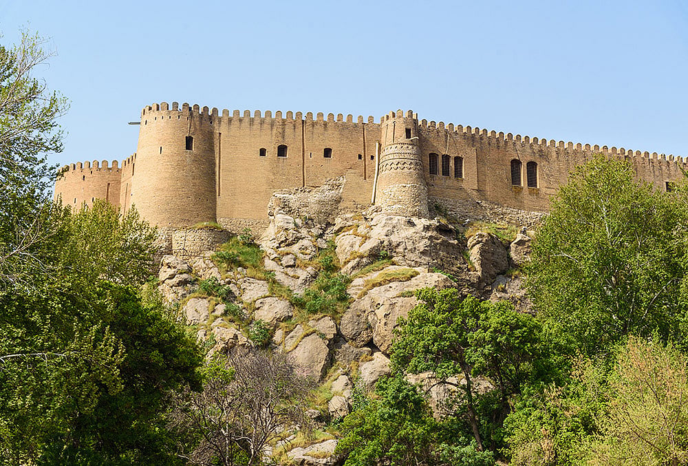 Falak-ol-Aflak Castle on top of mountain in Khorramabad