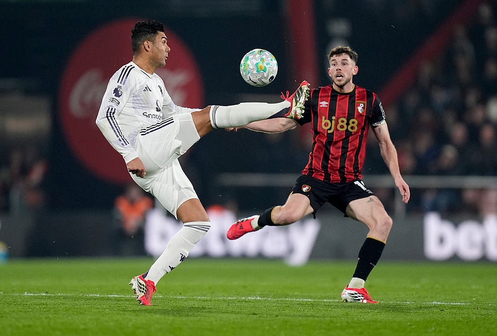 AFC Bournemouth vs Manchester United Premier League soccer-Casemiro