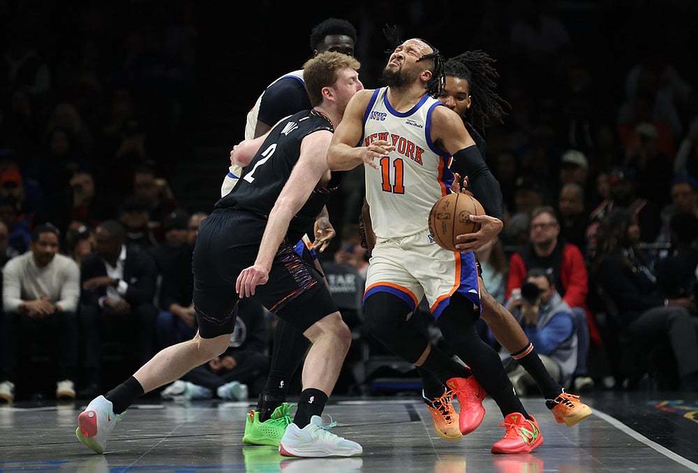 Brooklyn Nets Vs New York Knicks NBA basketball-Jalen Brunson