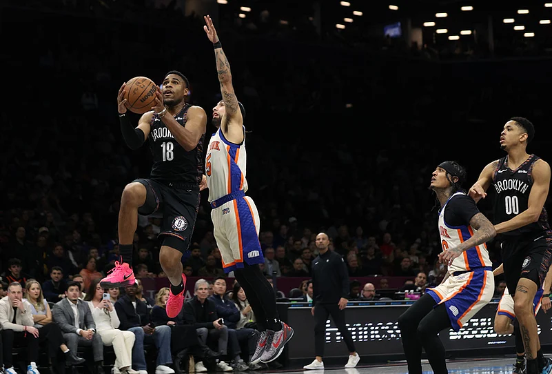 Brooklyn Nets Vs New York Knicks NBA basketball-Malachi Smith