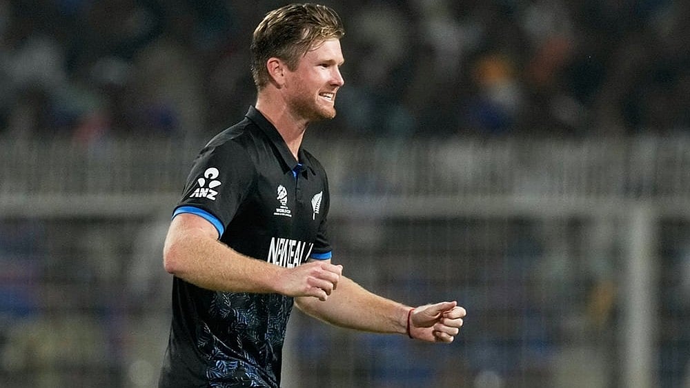 New Zealand Vs South Africa LIVE Score, 4th T20I: New Zealand's James Neesham in action. - | Photo: AP/Bikas Das