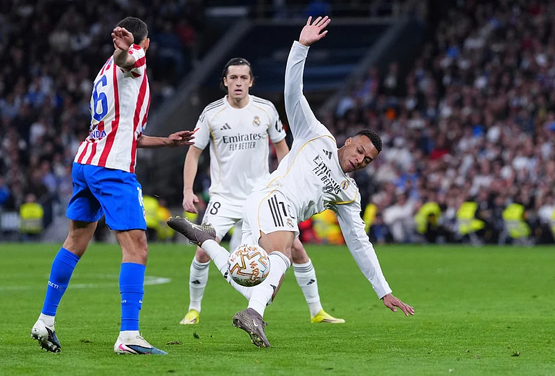 Real Madrid vs Atletico Madrid La Liga soccer-Kylian Mbappe