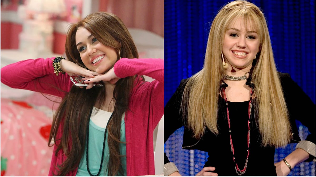 Miley Cyrus and Hannah Montana