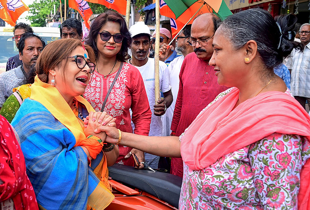 WB polls: Sarbori Mukherjee campaigns